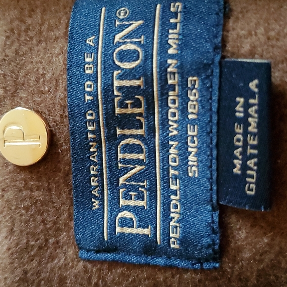 Like New PENDLETON Petite Wool Pea /Walking, Car Coat, Worn Once!, Camel/Tan 16P - Picture 2 of 16